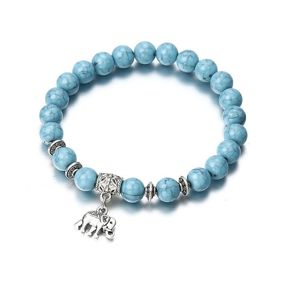 2018 Bracelet Classic Acrylic Blue Beaded Bracelets for Men Women Best Friend Hot popular A56